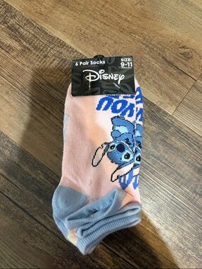 Disney Pink and Blue Stitch Socks